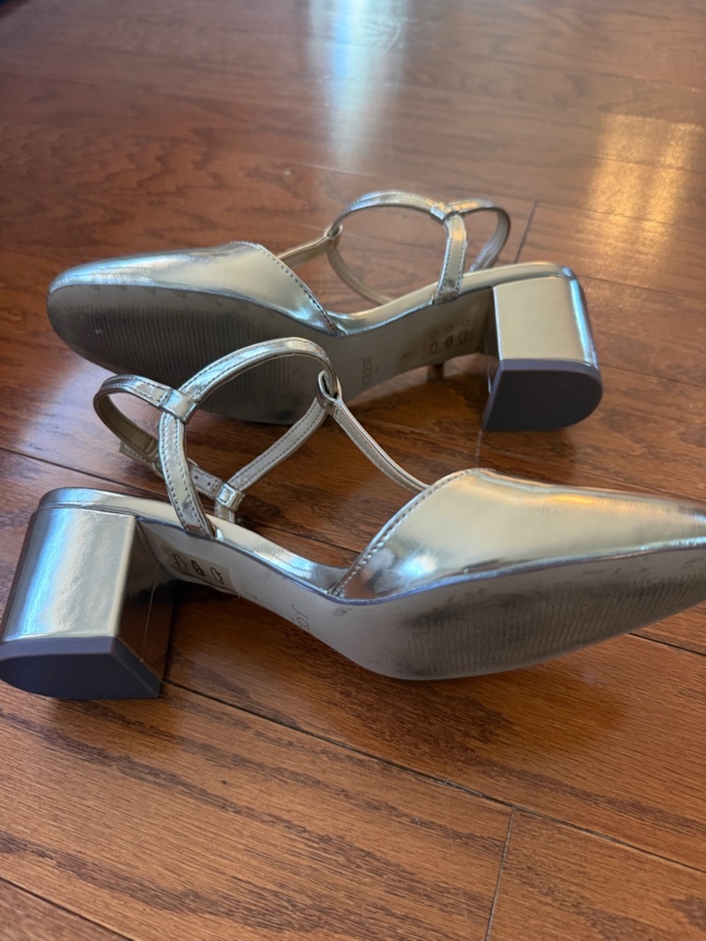 J. Crew gold t-strap heels - Picture 12 of 12